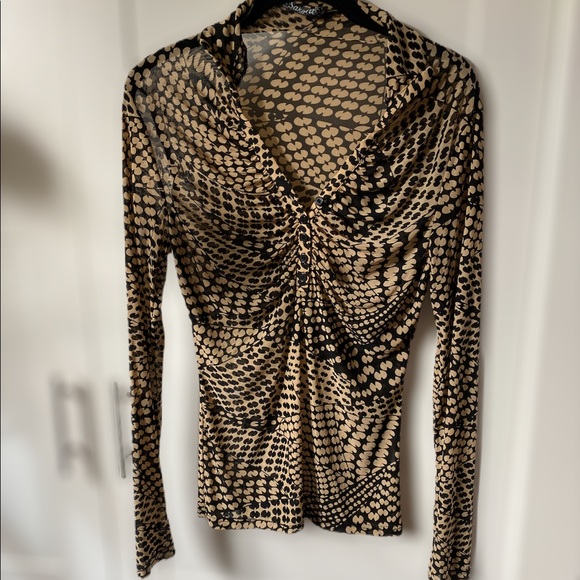 Sakura sheer print blouse. ❤️❤️ - Picture 1 of 4